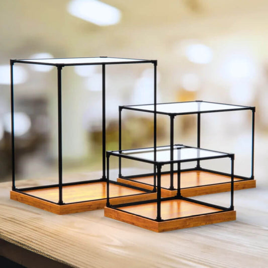 Acrylic Assembled Display Boxes - Aluminum Structures